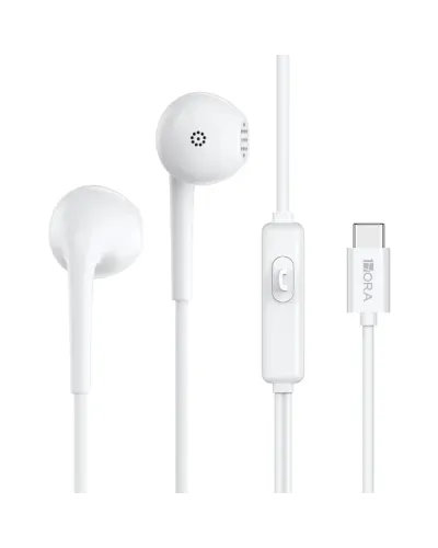 1HORA AUT124 Naqilli Qulaqlıq Type-C 3.5mm White