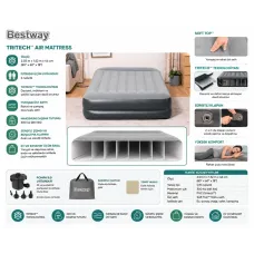 Bestway 67630 Tritech Şişmə Yataq 203×152×46 sm Daxili Nasos