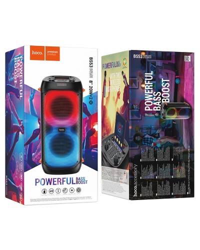 HOCO BS52 Billowing Portativ Karaoke Dinamik 20W RGB və Mikrofon