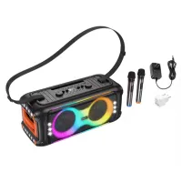 HOCO HA9 Portativ Bluetooth Dinamik | 40W Karaoke Musiqi Sistemi RGB İşıqlı