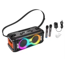 HOCO HA9 Portativ Bluetooth Dinamik | 40W Karaoke Musiqi Sistemi RGB İşıqlı