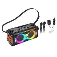 HOCO HA9 Портативная Bluetooth колонка | 40W караоке аудиосистема с RGB-подсветкой