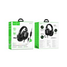 HOCO W113 USB Gaming Qulaqlıq 7.1 Surround Mikrofonlu Qara