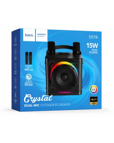 Hoco DS78 Crystal Portativ Karaoke Dinamiki