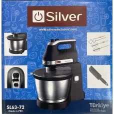 Silver SL-6372 Stasionar Mikser – 3.5L Planetar Mikser (5 Sürət)