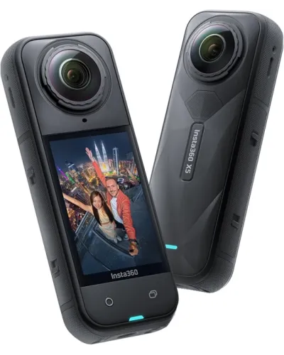Insta360 X5 Black Ekşn Kamera 8K 72MP 360° Video Stabilizasiyalı