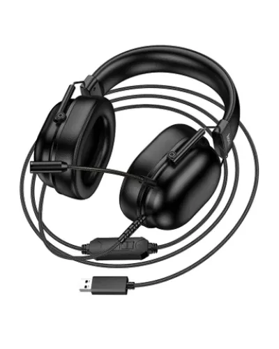 HOCO W113 USB Gaming Qulaqlıq 7.1 Surround Mikrofonlu Qara