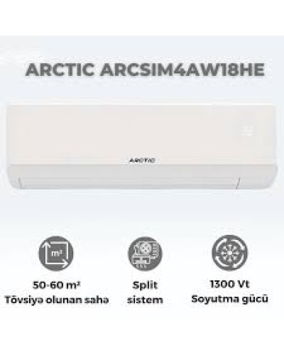 Arctic ARCSIM4AW18HE 18000 BTU Kondisioner – Güclü Soyutma və İsitmə Sistemi