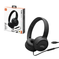JBL Tune 520C USB-C Wired Black – Hi-Res Audio Pure Bass Qulaqlıq
