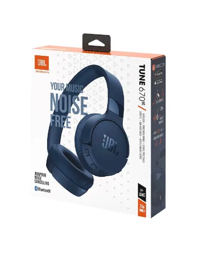 JBL Tune 670NC Blue – Adaptive ANC Simsiz Qulaqlıq