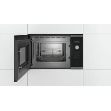 Микроволновая печь Bosch BEL554MS0 25L с грилем, электромеханическая, черная, встраиваемая