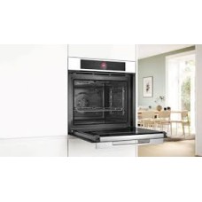 Quraşdırılan Soba Bosch HBG7741W1 Elektrik 71L Pirolitik Təmizləmə Qril Konveksiya Ağ