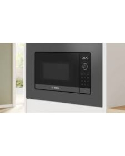 Quraşdırılan mikrodalğalı soba Bosch BEL623MD3 20L Qril Elektromexaniki Paslanmayan Polad/Qara