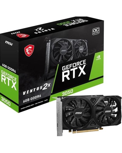 MSI GeForce RTX 3050 VENTUS 2X E 6G OC Videokart