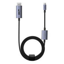 Kabel Baseus High Definition Series Type-C to DisplayPort 8K 60Hz 100W PD 1.5m Black