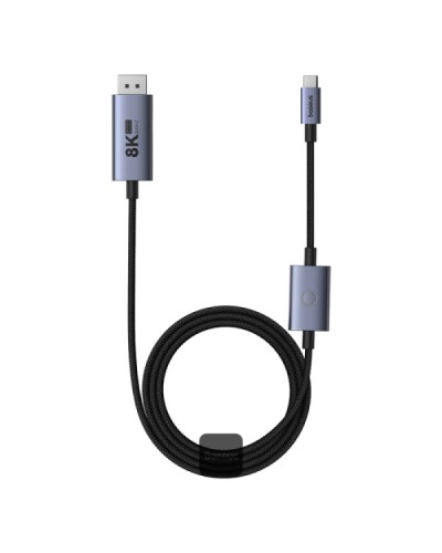 Kabel Baseus High Definition Series Type-C to DisplayPort 8K 60Hz 100W PD 1.5m Black