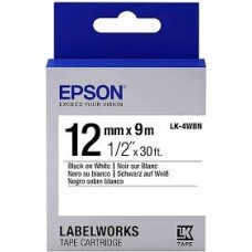 Epson LK-4WBN C53S654021 Black/White Оригинальная лента для этикеток 12 мм x 9 м