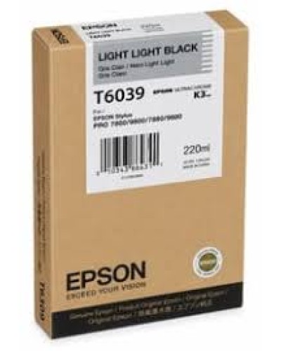 Epson T6039 C13T603900 Light Light Black Оригинальный струйный картридж