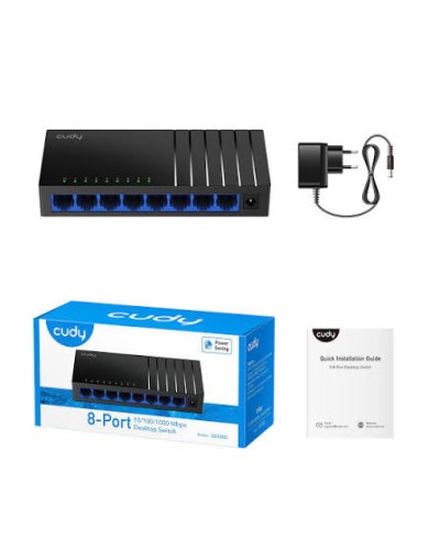Cudy GS108D 8-Port Gigabit Ethernet Настольный коммутатор 10/100/1000 Мбит/с