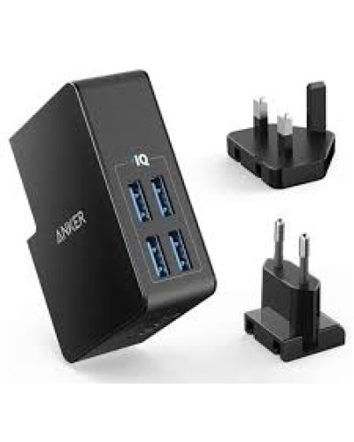 Anker PowerPort 4 Lite 27W 4-Port USB Şarj Cihaz