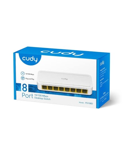 CUDY FS108D 8-портовый 10/100 Мбит/с Fast Ethernet неуправляемый коммутатор