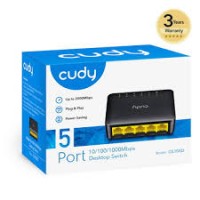 CUDY GS105D 5-Port Gigabit Ethernet Настольный коммутатор 10/100/1000 Мбит/с