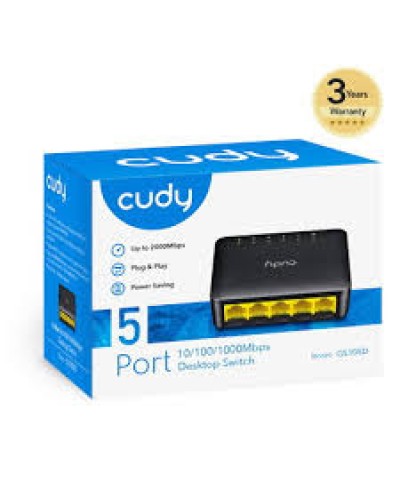 CUDY GS105D 5-Port Gigabit Ethernet Настольный коммутатор 10/100/1000 Мбит/с