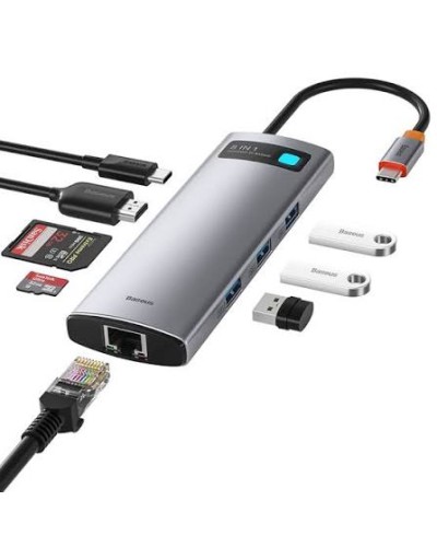Baseus Metal Gleam Series CAHUB-CV0G 8-in-1 USB-C HUB