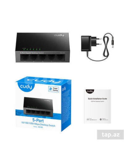 CUDY GS105D 5-Port Gigabit Ethernet Настольный коммутатор 10/100/1000 Мбит/с