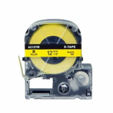 Epson LK-4YBW C53S654014 Strong Adhesive Black/Yellow Лента для этикеток 12 мм × 9 м