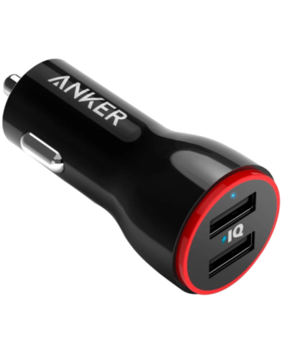Anker PowerDrive 2 24W 2-Port USB Avtomobil Şarj Cihazı (A2310)