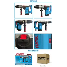 FIXTEC FRH401250 1250W 40mm SDS-Max Профессиональный Перфоратор