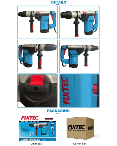 FIXTEC FRH401250 – Professional SDS-Max Perforator (1250W)
