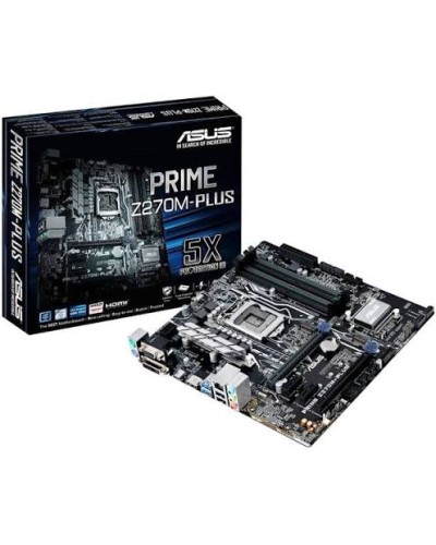 ASUS PRIME Z270M-PLUS 90MB0S50-M0EAY0 LGA1151 Intel Z270 DDR4 mATX Ana Plata