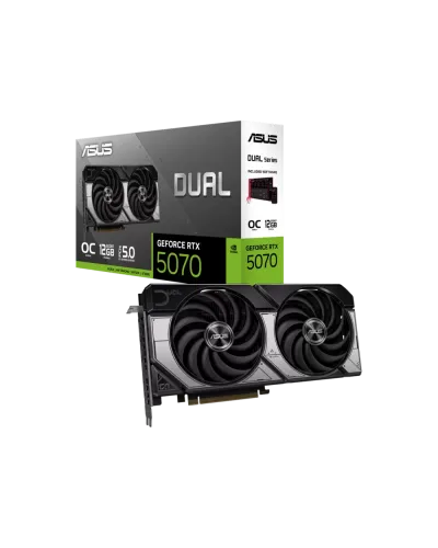 ASUS Dual GeForce RTX 5070 OC 12GB GDDR7 90YV0M17-M0NA00 Видеокарта