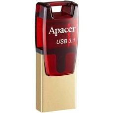 Apacer AH180 AP64GAH180R-1 64GB USB-C və USB-A Fleş Yaddaş