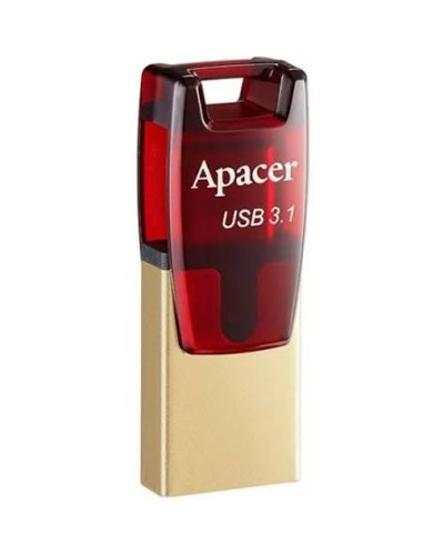 Apacer AH180 AP64GAH180R-1 64GB USB-C və USB-A Fleş Yaddaş