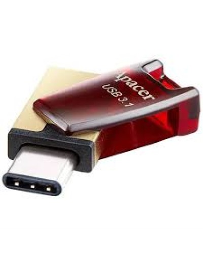 Apacer AH180 AP64GAH180R-1 64GB USB-C və USB-A Fleş Yaddaş