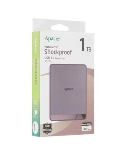 Apacer AS724 1TB AP1TBAS724M-1 Портативный SSD USB 3.2 Gen 2 USB-C – Mauve
