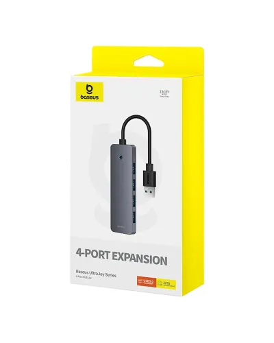 Baseus UltraJoy Series 4-Port HUB Lite 15cm USB-A/USB-C Hub Space Grey