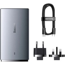 Baseus GaN5 Pro Ultra-Slim 65W USB-C + USB-A Sürətli Şarj Adapteri