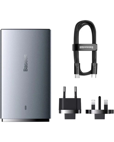 Baseus GaN5 Pro Ultra-Slim 65W USB-C + USB-A Sürətli Şarj Adapteri