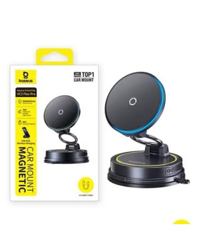 Baseus PrimeTrip VC2 Flex Pro  15W Магнитный автомобильный держатель с зарядкой