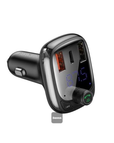 Baseus S-13 CCMT000101 Bluetooth 5.0 FM-модулятор Автомобильное ЗУ 36W QC PD Type-C Black