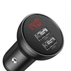 Baseus Smart Digital Display Dual USB CCBX-B0G 45W Быстрое автомобильное зарядное устройство