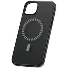 Baseus Fauxther Series P60157305113-03 iPhone 15 Pro Max üçün Maqnitli Telefon Qabı Qara