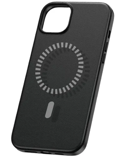 Baseus Fauxther Series P60157305113-03 iPhone 15 Pro Max üçün Maqnitli Telefon Qabı Qara