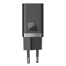 Baseus GaN5 Pro 2C 40W Быстрое зарядное устройство с двумя USB-C CCGP180101 Black