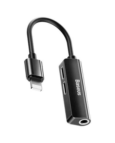 Baseus L52 CALL52-01 Lightning 3-in-1 Audio və Şarj Adapteri