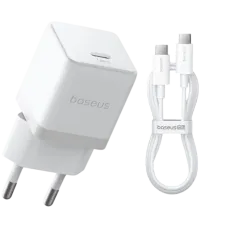 Baseus Palm Fast Charger 1C 30W USB-C Şarj Adapteri Kabel ilə